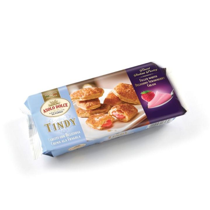 Shop from Grocerjy Asolo Dolce Puff Pastry with Strawberry Cream 110g Imported